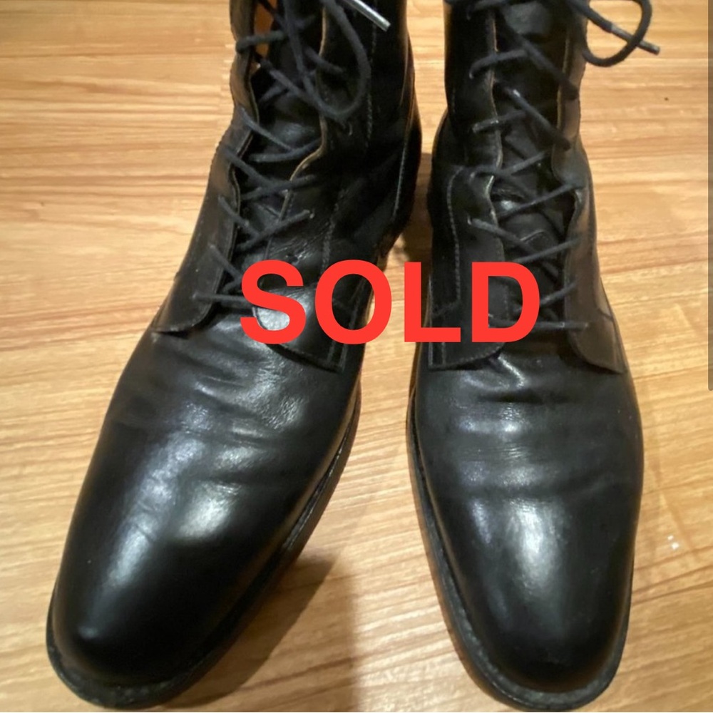 Tanino Crisci Black Lace Up Boots Made in Italy 9